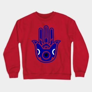 Hamsa with the Evil eye Crewneck Sweatshirt